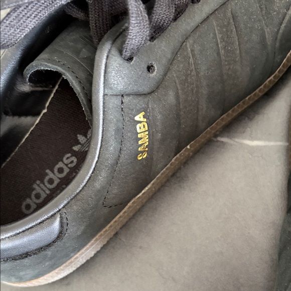 Adidas Samba Black and Gold Sneakers - Picture 3 of 8